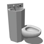 View Larger Image of Penal-Ware 1415 Lav-Toilet Comby