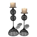View Larger Image of Iron candle holders