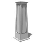 View Larger Image of Square Tapered Panelled Column