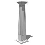 View Larger Image of Tapered Square Panelled Crown Column