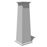 View Larger Image of Square Tapered Smooth Column
