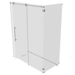 View Larger Image of Kinetik Two Sided Rolling Shower Door