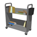 View Larger Image of Library Cart - Metal