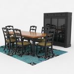 View Larger Image of FF_Model_ID14166_Traditional_Dining_Set_03.jpg