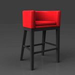 View Larger Image of Club leather barstool