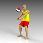 View Larger Image of Volleyball players