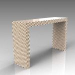 View Larger Image of Intarsia console table