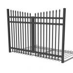 View Larger Image of Peartop wrought iron fence
