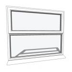 View Larger Image of pvc-u 1200 half casement windows