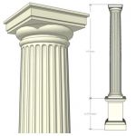 View Larger Image of Classic Columns Fluted Shaft