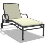 View Larger Image of wrought iron lounger