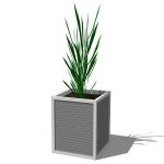 View Larger Image of Aluminum Reception Planter and Seating Group