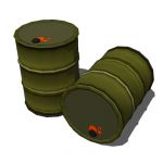 View Larger Image of Army fuel drum