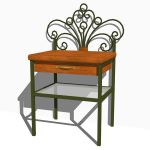 View Larger Image of Wrought iron bedroom set 03