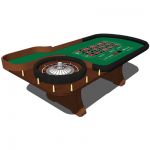 View Larger Image of Roulette table and chips