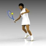 View Larger Image of Female Tennis Players
