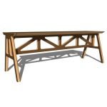 View Larger Image of Truss A-Frame Bench