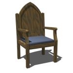 View Larger Image of Gothic Arch Celebrants chair