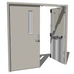 View Larger Image of Double opposing metal door