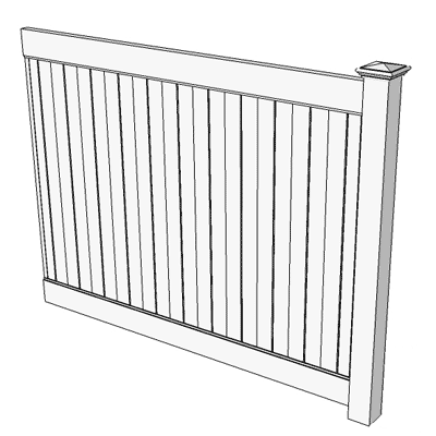 View Larger Image of Vinyl Fence 8 Privacy