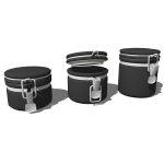 View Larger Image of 3-piece small canister set