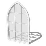 View Larger Image of Marvin 3-4 x 6-0 Wood Gothic Window.