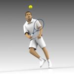 View Larger Image of Male tennis player02