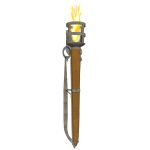 View Larger Image of Medieval wall torches set