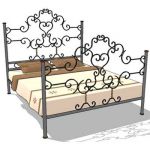 View Larger Image of wrought iron bed