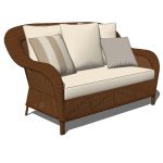 View Larger Image of Palmetto wicker loveseat
