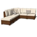 View Larger Image of Palmetto honey sectional sofas