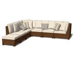 View Larger Image of Palmetto honey sectional sofas